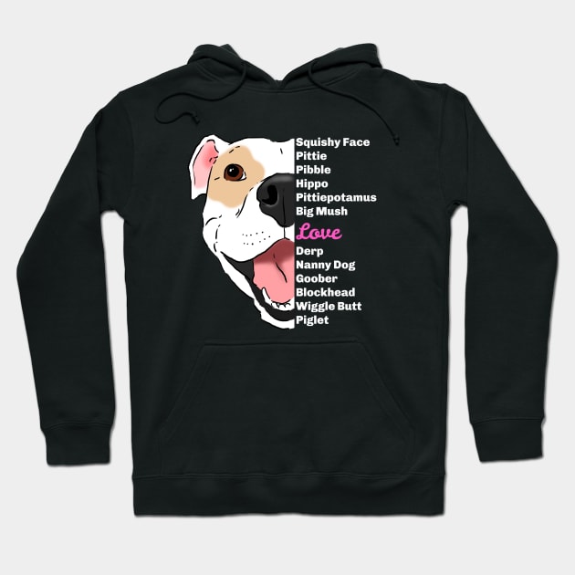 Pittie Lover, Pitbull Lover, Pittie Mama, Funny Pitbull Hoodie by sockdogs